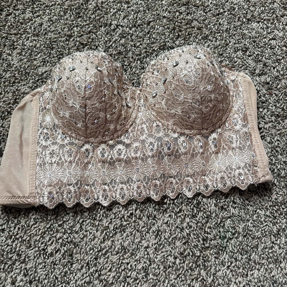 Glammed tube corset top